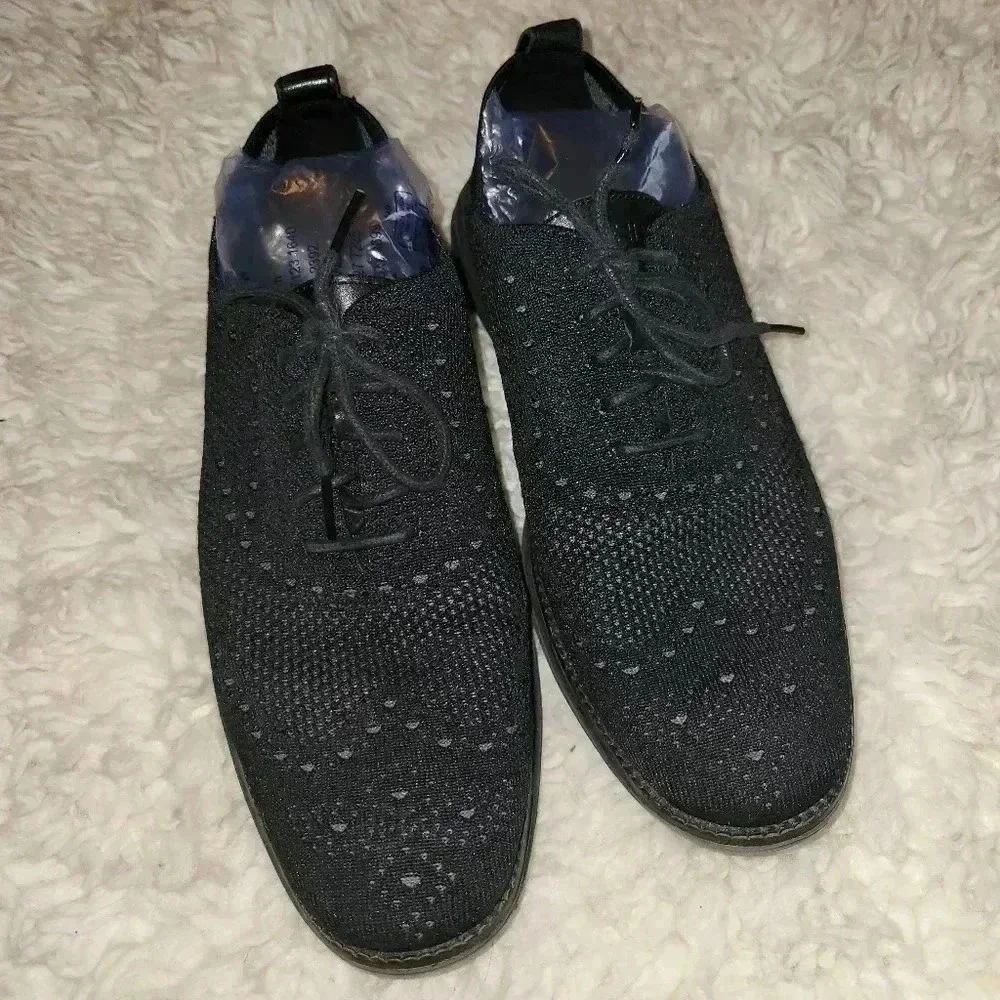 Cole Haan Zerogrand OriginalGrand Mens Black Wingtip Oxford Casual Shoes
